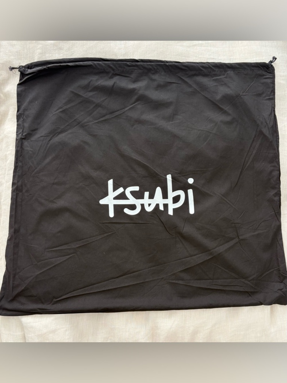 Ksubi Large Black Drawstring Dust Bag | Logo Travel Storage Bag | Brand New